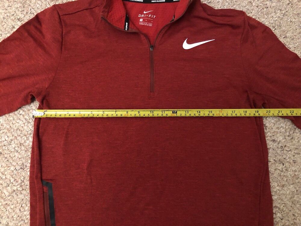 Nike Dri Fit Running Element 1/2 Zip Long Sleeve Sweatshirt Size Medium - Picture 6 of 8